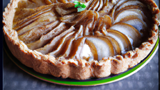 Tarte à la poire barbue