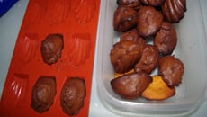 Madeleines au choco noir
