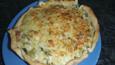 Tarte aux poireaux et à la béchamel