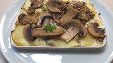 Tartiflette aux champignons parfumés