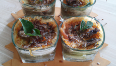 Verrine de sardine gratinée