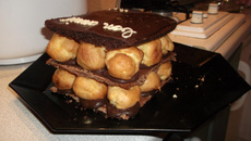 Mille feuilles aux trois chocolats, trop choux
