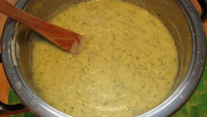 Purée de courgette