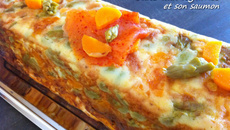 Cake aux légumes et son saumon