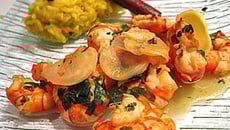 Crevettes au gingembre et citron vert