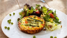Tartelettes aux petits légumes nouveaux
