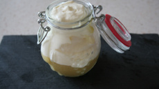 Liégeois rhubarbe pommes