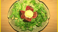 Figues rôties au chèvre frais rapides