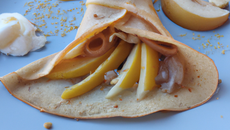 Crêpe poire melba