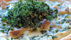 Tartelette de la mer à la crème de cresson de Méréville