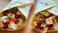 Wraps au crabe et au chèvre