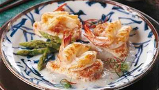 Jonque de daurade farcie à la crevette