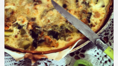 Tarte Poireaux et écrevisses