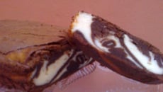 Marbré de brownie et cheesecake