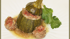 Courgette ronde farcie