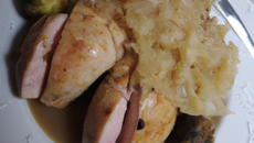 Chapon à la choucroute