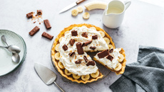 Tarte banoffee & crêpes dentelle chocolat lait