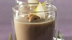 Soupe de poires à la crème de marrons et à la cannelle