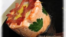 Corolle de saumon et sabre , purée de lentilles blondes épicée