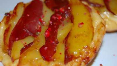 Mini tatin à la mangue et magret de canard