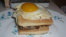 Croque hamburger