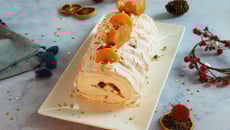 Bûche de Noël façon pavlova