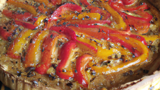 Tarte aux poivrons rapide