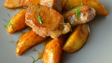 Noisettes d'agneau aux poires