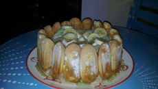 Charlotte aux pommes et bananes