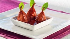 Soupe de figues au suc de chicorée