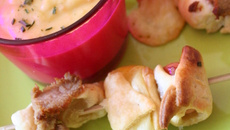Soupe épicée et ses mini brochettes gourmandes
