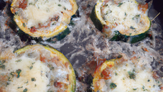 Courgettes aux 4 fromages