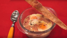 Œuf cocotte au foie gras