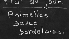 Animelles sauce bordelaise