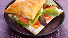 Millefeuille au saumon fumé