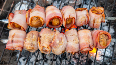 Brochettes de champignons au barbecue