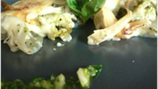 Gratin de brocolis au pesto