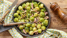 Choux bruxelles aux lardons et à la créme