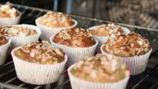 Muffins aux pommes et aux flocons d'avoine