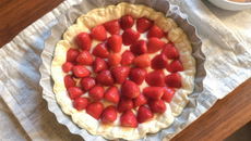 Tarte feuilletée aux fraises