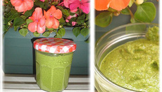 Pesto de fanes de radis