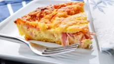 Quiche avec des lardons