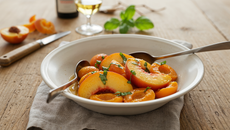 Salade de pêches et abricots