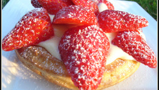 Tartelette aux fraises façon saint honoré