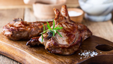 Côtes de veau grillée au thym