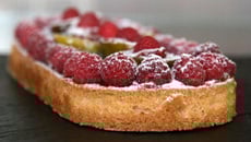 Tartes aux figues confites et aux framboises