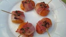 abricots rôtis au lard