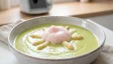 Velouté d'asperges et son nuage de jambon Thermomix