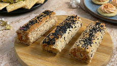 Mini bûches roulées au saumon fumé