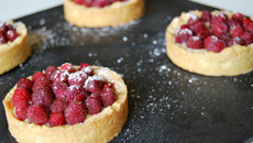 Tartelettes aux framboises et au citron